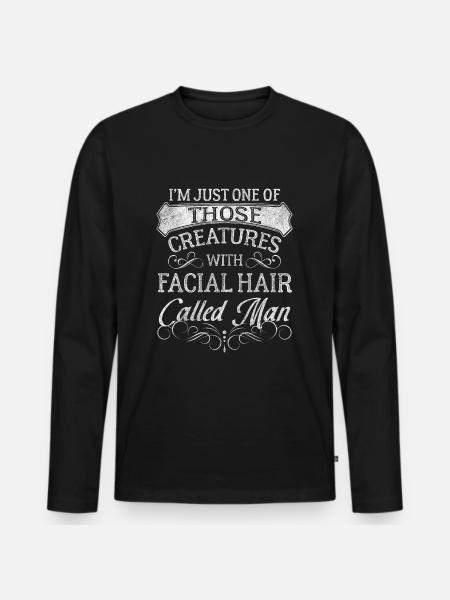 Men's Day Alcohol Boyfriend Gift - Men's Premium Organic Long Sleeve Shirt - black