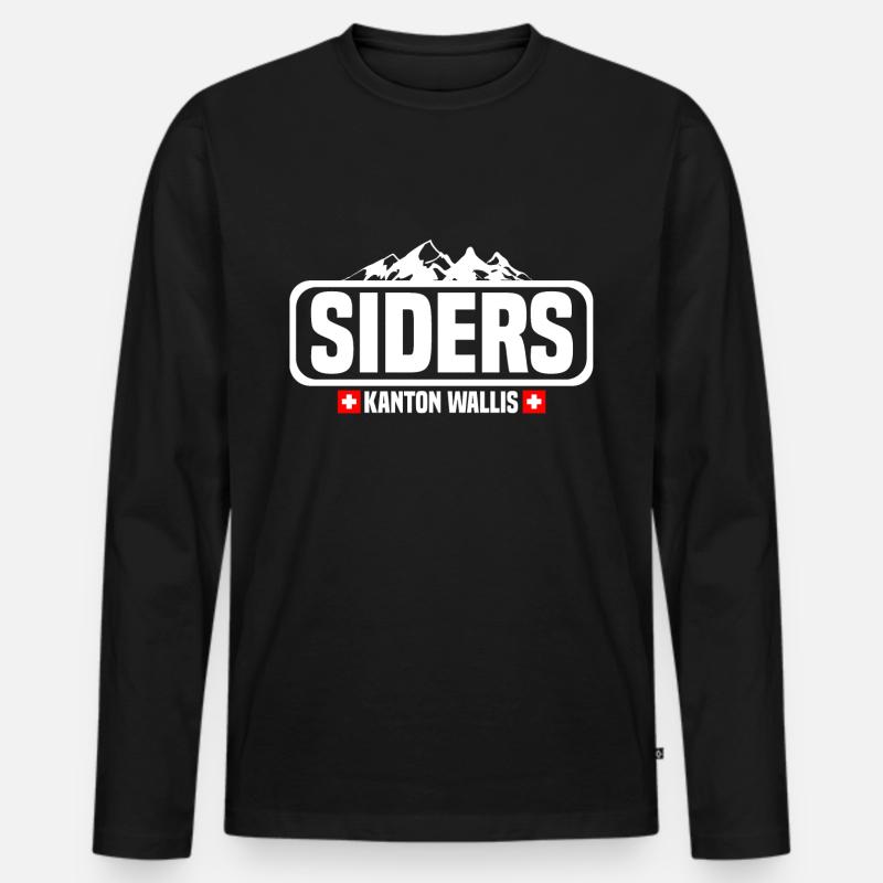 siders - Männer Premium Bio Langarmshirt - Schwarz