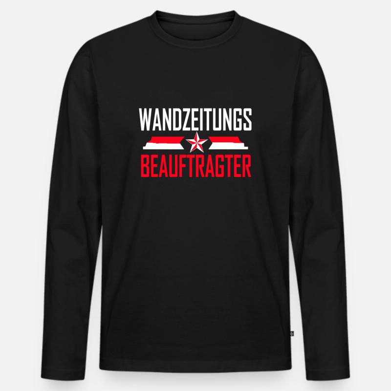 wandzeitungsbeauftragter - Männer Premium Bio Langarmshirt - Schwarz