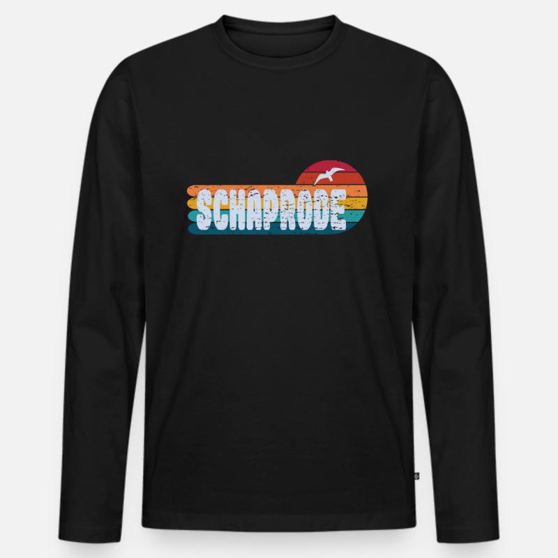 Schaprode - Männer Premium Bio Langarmshirt - Schwarz