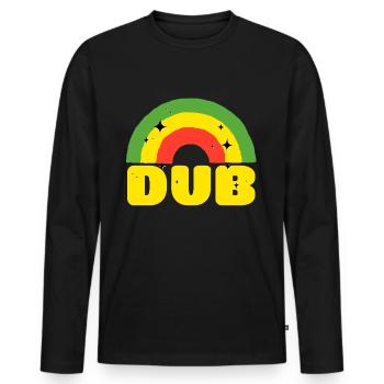 Dub Reggea - Männer Premium Bio Langarmshirt - Schwarz - Vorne - Nico (187cm)