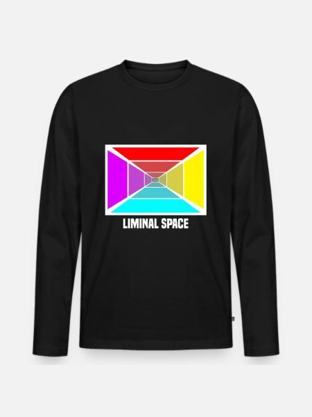 Liminal Spaces - Männer Premium Bio Langarmshirt - Schwarz