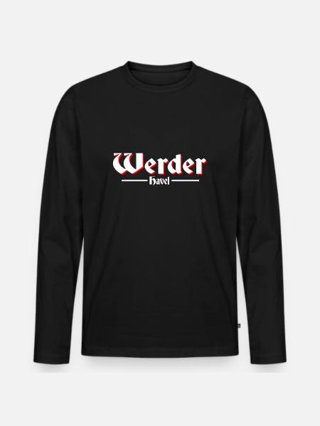 Werder Havel - Männer Premium Bio Langarmshirt - Schwarz