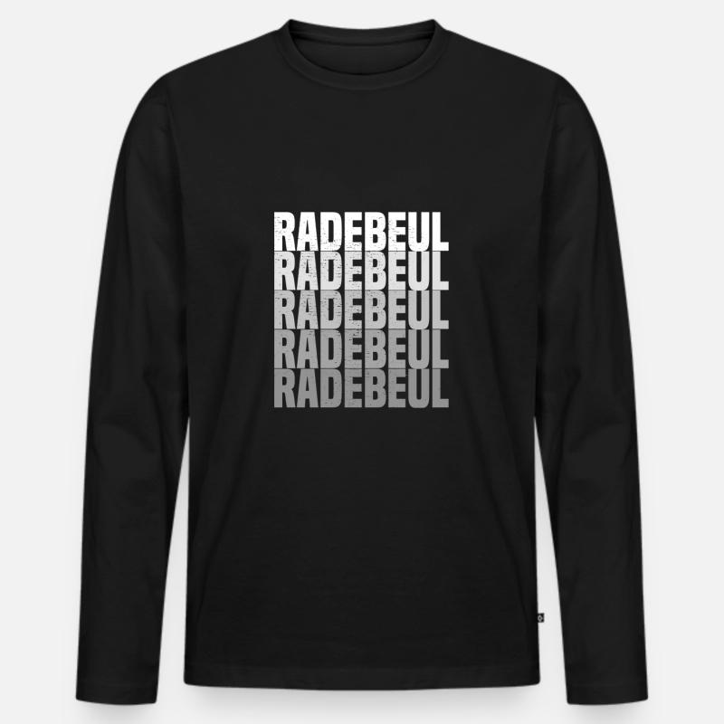 Radebeul - Männer Premium Bio Langarmshirt - Schwarz