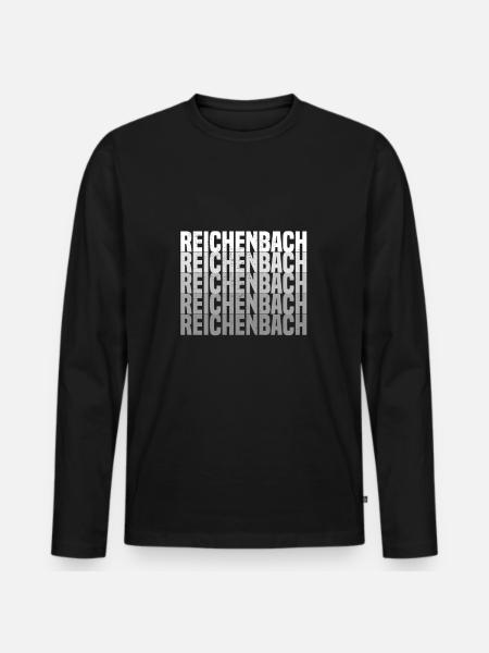 Reichenbach - Männer Premium Bio Langarmshirt - Schwarz