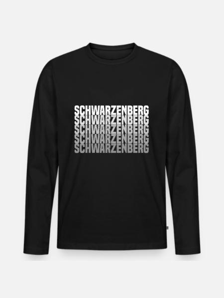 Schwarzenberg - Männer Premium Bio Langarmshirt - Schwarz