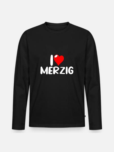 merzig saar - Männer Premium Bio Langarmshirt - Schwarz