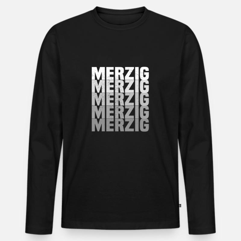 merzig saar - Männer Premium Bio Langarmshirt - Schwarz