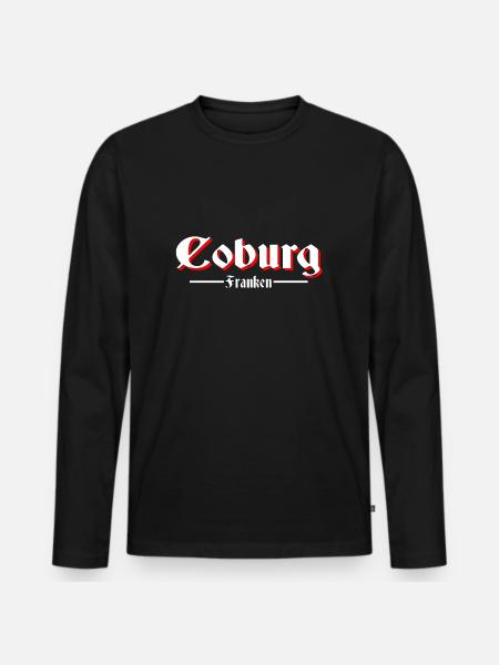 Coburg - Männer Premium Bio Langarmshirt - Schwarz