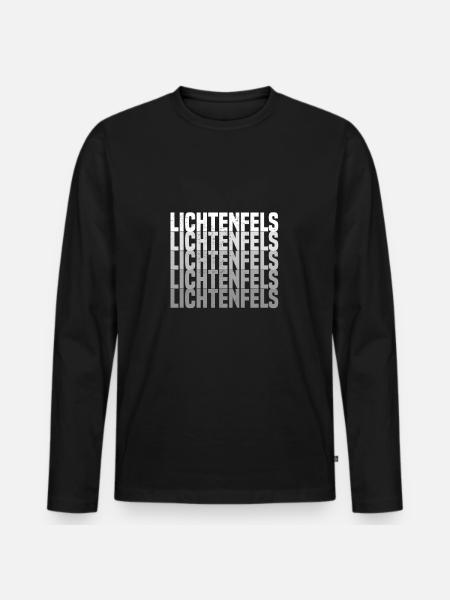 Lichtenfels - Männer Premium Bio Langarmshirt - Schwarz