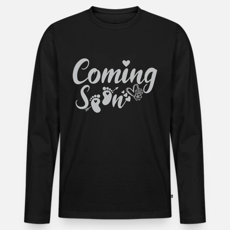 Demnächst - Männer Premium Bio Langarmshirt - Schwarz