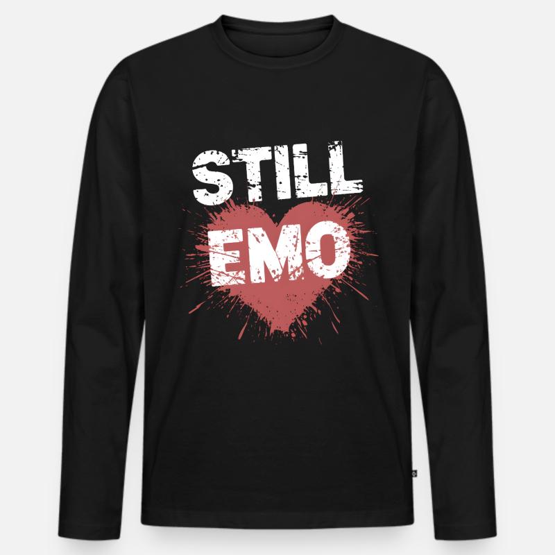 Toujours Emo ! Emo Goth Alternative - T-shirt manches longues Premium bio Homme - noir