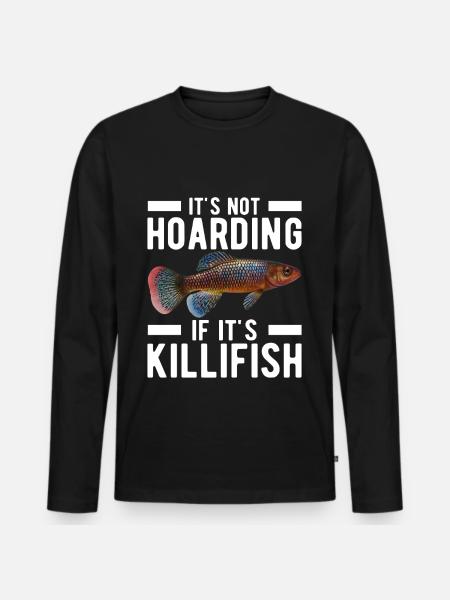 Killifisch Eierlegender Zahnkrapfen Aquarium - Männer Premium Bio Langarmshirt - Schwarz