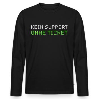 Informatiker Informatik Administrator - Männer Premium Bio Langarmshirt - Schwarz - Vorne - Nico (187cm)