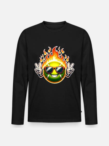 Tennis - Men's Premium Organic Long Sleeve Shirt - black