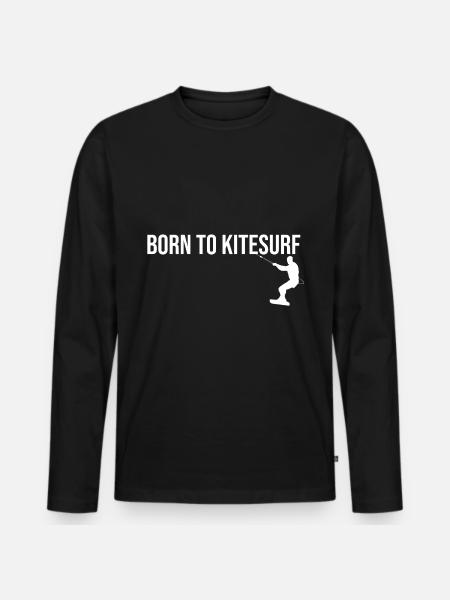 Kitesurfers - Men's Premium Organic Long Sleeve Shirt - black