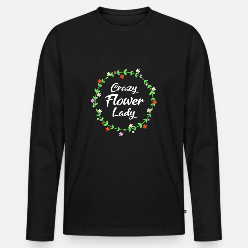 Floristin - Männer Premium Bio Langarmshirt - Schwarz