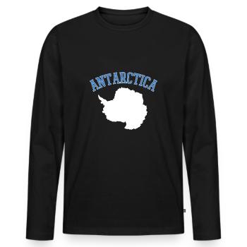 antarctique - T-shirt manches longues Premium bio Homme - noir - Devant - Nico (187cm)