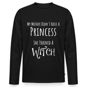 Goth Girl My Mother Doesn't Have a Princess - Men's Premium Organic Long Sleeve Shirt - black - Front - Nico (187cm)
