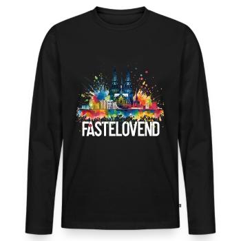 Köln Kölle Karneval Gebützt Kölle Alaaf Jeck Party - Männer Premium Bio Langarmshirt - Schwarz - Vorne - Nico (187cm)