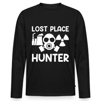 Lost Place Urban Places Cadeau - T-shirt manches longues Premium bio Homme - noir - Devant - Nico (187cm)