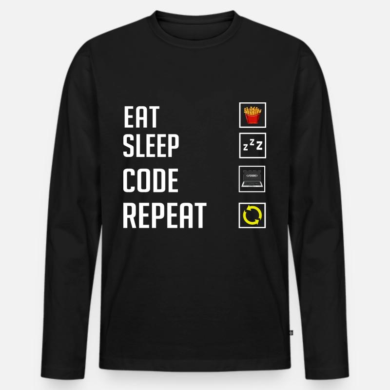 Programmer Programming Computer Developer Pc Men's Premium Organic Long Sleeve Shirt