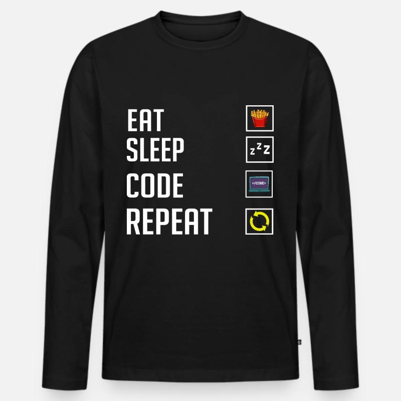 Programmer Programming Computer Developer Pc Men's Premium Organic Long Sleeve Shirt
