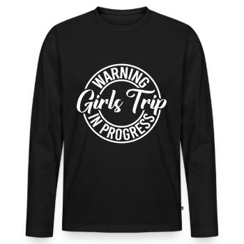 Girls Trip - Männer Premium Bio Langarmshirt - Schwarz - Vorne - Nico (187cm)