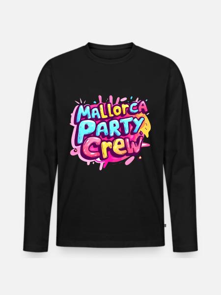 Mallorca Party Crew Tour - Men's Premium Organic Long Sleeve Shirt - black