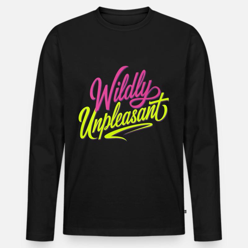 Wildly Unpleasant 8 - Männer Premium Bio Langarmshirt - Schwarz