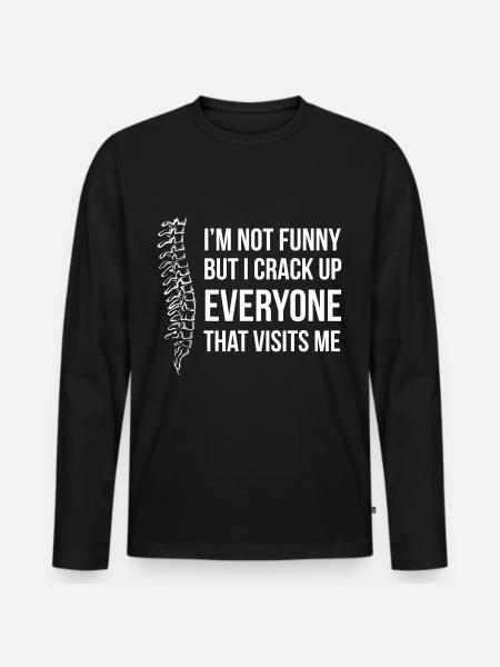 Physiotherapist Chiropractor Physiotherapy - Men's Premium Organic Long Sleeve Shirt - black