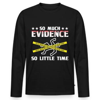 Gerichtsmediziner Forensiker Forensik - Männer Premium Bio Langarmshirt - Schwarz - Vorne - Nico (187cm)