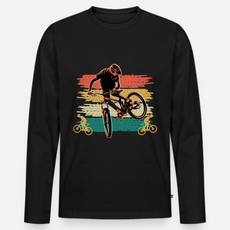 1 35 - Männer Premium Bio Langarmshirt - Schwarz