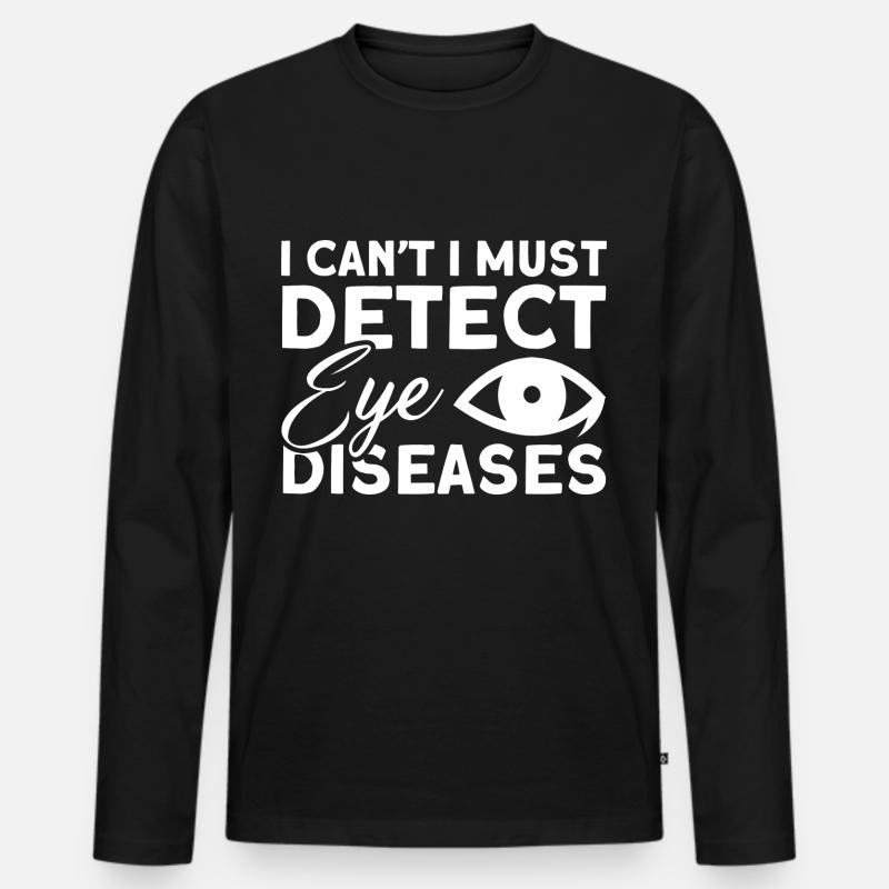 Augenarzt Optometrie Augenoptiker Optiker - Männer Premium Bio Langarmshirt - Schwarz