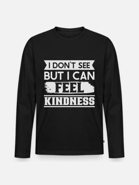 Blindness consciousness Blind by law - Men's Premium Organic Long Sleeve Shirt - black