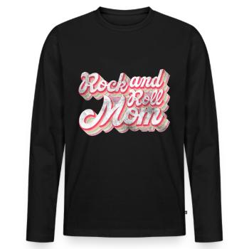Rock and Roll Mother Rock Music - Men's Premium Organic Long Sleeve Shirt - black - Front - Nico (187cm)