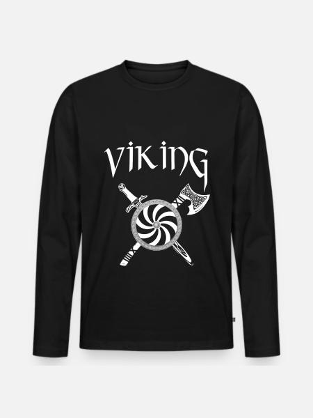 Vikings Viking - Men's Premium Organic Long Sleeve Shirt - black
