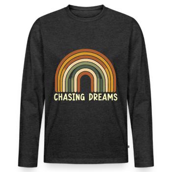 Paroles Mélomanes Auteurs-compositeurs Festival de musique - T-shirt manches longues Premium bio Homme - anthracite chiné - Devant - Nico (187cm)