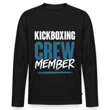 Kickboxing Crew - Men's Premium Organic Long Sleeve Shirt - black - Front - Nico (187cm)
