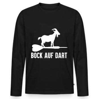 Bock Auf Dart - Fléchettes Spruch Dart Spieler - T-shirt manches longues Premium bio Homme - noir - Devant - Nico (187cm)