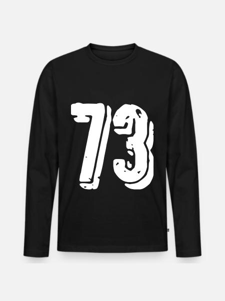 73 number jersey - Men's Premium Organic Long Sleeve Shirt - black