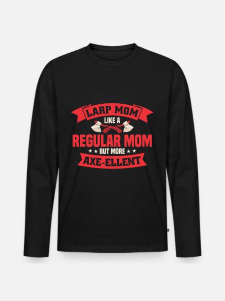 LARP live-action role-playing game - Men's Premium Organic Long Sleeve Shirt - black