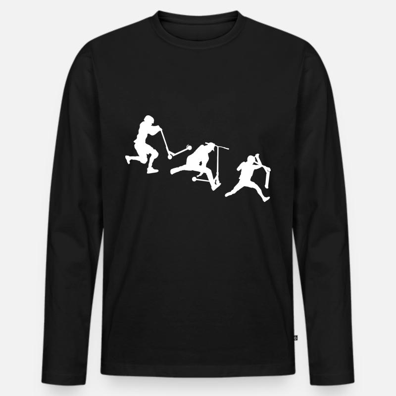 Scooter - Männer Premium Bio Langarmshirt - Schwarz