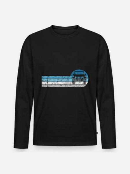 Geländewagen 4wd 4x4 AWD 4wheeler Geschenk Offroad - Männer Premium Bio Langarmshirt - Schwarz