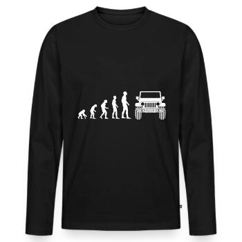 Off-road vehicle offroad 4wd 4x4 AWD 4wheeler gift - Men's Premium Organic Long Sleeve Shirt - black - Front - Nico (187cm)