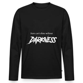 Les stars gothiques gothiques ne peuvent pas se passer des ténèbres - T-shirt manches longues Premium bio Homme - noir - Devant - Nico (187cm)