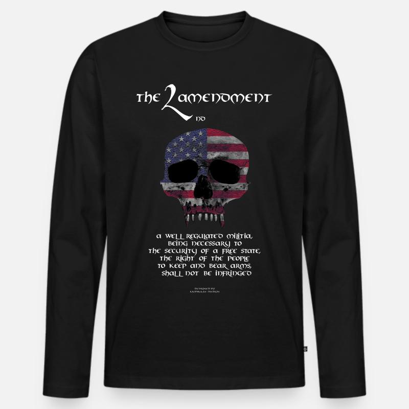 The 2nd Amendment - Männer Premium Bio Langarmshirt - Schwarz