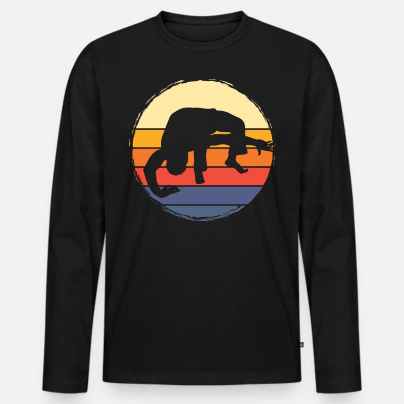 Capoeira - Männer Premium Bio Langarmshirt - Schwarz