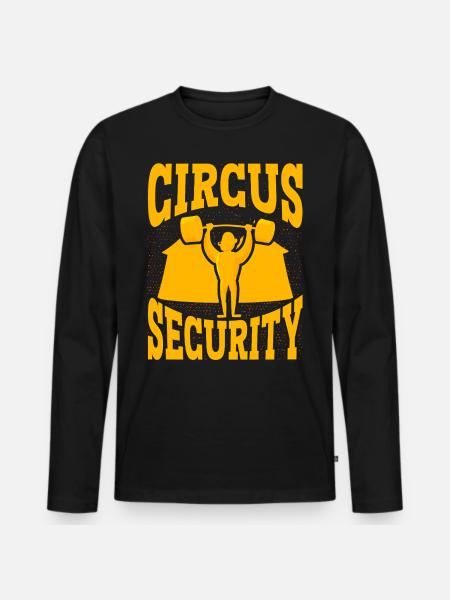 Circus Security - Men's Premium Organic Long Sleeve Shirt - black