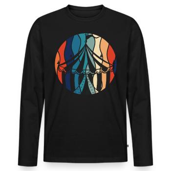 Circus - Men's Premium Organic Long Sleeve Shirt - black - Front - Nico (187cm)